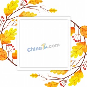 手抄报秋叶边框素材